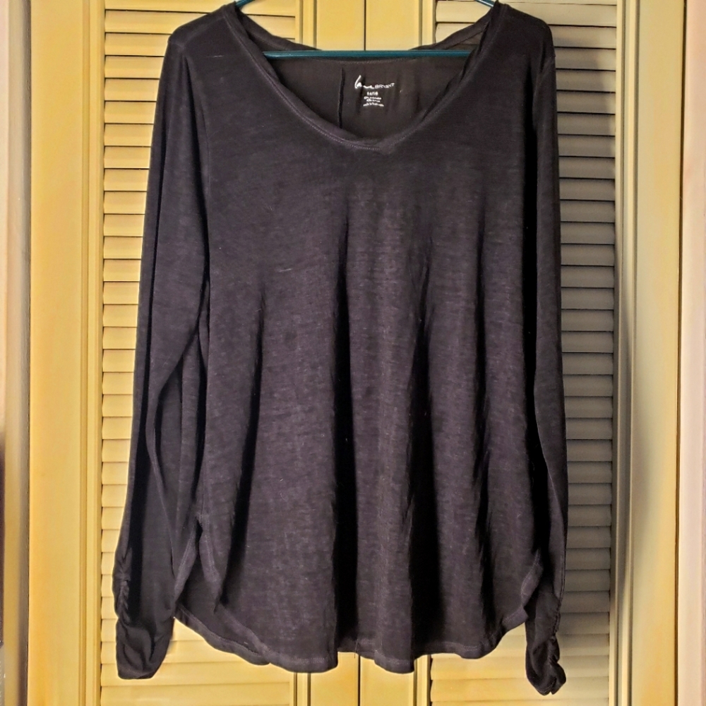 Dark Grey Lane Bryant long-sleeved tee | 14-16US